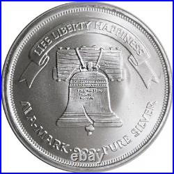 Lot of 2 1 Troy oz A-Mark. 999 Fine Silver Round