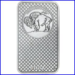 Lot of 2 5 Troy oz Buffalo. 999 Fine Silver Bar Sealed