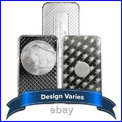 Lot of 2 5 Troy oz Random Design Hallmarked Silver Bar. 999 Fine Secondary