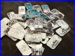 Lot of 30 x 1 Gram Silver Buffalo Bar 1 gm 0.999 Fine Pure Silver