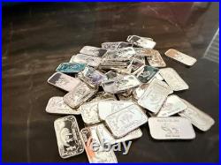 Lot of 30 x 1 Gram Silver Buffalo Bar 1 gm 0.999 Fine Pure Silver