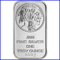 Lot of 3 1 Troy oz Buffalo. 999 Fine Silver Bar Sealed