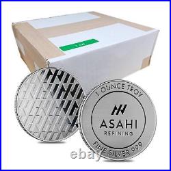 Lot of 500 1 oz Asahi Silver Round. 999 Fine (25 Tubes of 20)