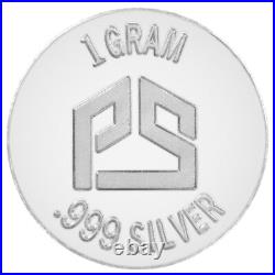 Lot of 500x 1g. 999 Fine Silver Assorted Bars and Rounds You Choose