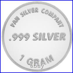 Lot of 500x 1g. 999 Fine Silver Assorted Bars and Rounds You Choose