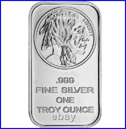Lot of 5 1 Troy oz Buffalo. 999 Fine Silver Bar Sealed Lot of 5 1 Troy oz Buffalo. 999 Fine Silver Bar Sealed