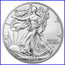 Lot of 5-2022 American Silver Eagle $1 Coin 1 oz. 999 Fine Silver BU Lot of 5-2022 American Silver Eagle $1 Coin 1 oz. 999 Fine Silver BU