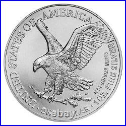 Lot of 5 2023 1 oz. 999 Fine Silver American Eagle $1 Coin BU