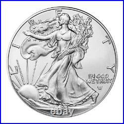 Lot of 5 2024 American Eagle Coins 1 oz. 999 Fine Silver BU In Stock