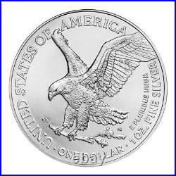 Lot of 5 2024 American Silver Eagle $1 Coin 1 oz. 999 Fine Silver BU
