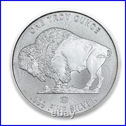 Lot of 5 Buffalo Indian 1 oz. 999 Fine Silver Elemetal Round Lot of 5 Buffalo Indian 1 oz. 999 Fine Silver Elemetal Round