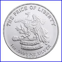 Lot of 5 Don't Tread On Me 1 oz. 999 Fine Silver Rounds Lot of 5 Don't Tread On Me 1 oz. 999 Fine Silver Rounds