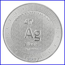 Lot of 5 Elemetal 1 oz. 999 Fine Silver Rounds Lot of 5 Elemetal 1 oz. 999 Fine Silver Rounds