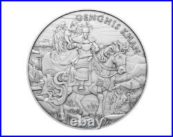 Lot of 5 Legendary Warriors Series Set 1 Troy oz. 999 Fine Silver Rounds