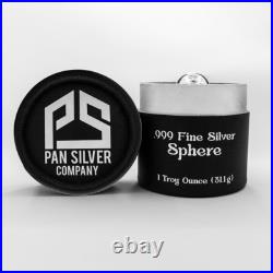 Lot of 5x 1 Troy Ounce (31.1g). 999 Fine Silver Ball Sphere (Pan Silver)