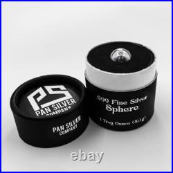 Lot of 5x 1 Troy Ounce (31.1g). 999 Fine Silver Ball Sphere (Pan Silver)