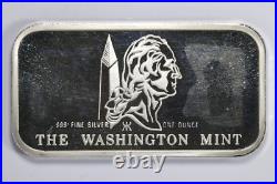 Lot of 6 The Washington Mint 1oz. 999 Fine Silver Bar