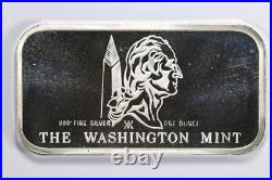Lot of 6 The Washington Mint 1oz. 999 Fine Silver Bar