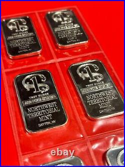 Lot of 6 X 1Oz. 999 Fine Silver Bar Northwest Territorial Mint Dayton, NV