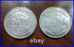 Lot of Two 1988 South Dakota 1oz 0.999 Fine Silver Bullion Coins (Lot#1)