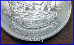 Lot of Two 1988 South Dakota 1oz 0.999 Fine Silver Bullion Coins (Lot#1)