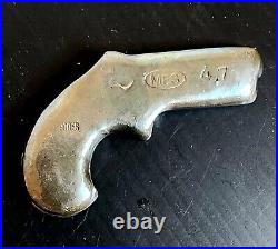 MFS Hand Poured 4.7 ozt. 999 Fine Silver Pistol With Dragon Gunmetal Toned Rare