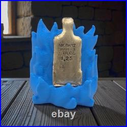 MK BarZ 1.25 oz. 999 Fine Antiqued Silver'Vodka Bottle' Hand Poured Bar