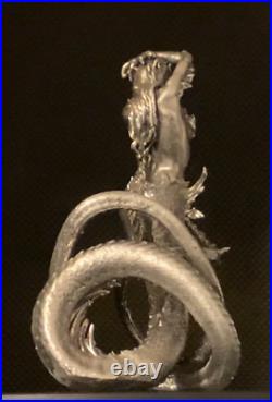 Mermaid Silver Statue 3oz. 999 Fine Silver Limited Mintage TORMINT Mermaid Silver Statue 3oz. 999 Fine Silver Limited Mintage TORMINT