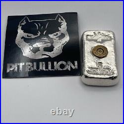 Metals Mafia 5oz silver. 999 Fine Silver Poured Bar Winchester Pit Bullion