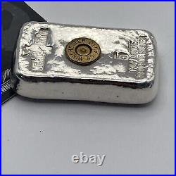 Metals Mafia 5oz silver. 999 Fine Silver Poured Bar Winchester Pit Bullion