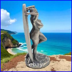 Mik C'Sexy Surfer Girl' 1 oz. 999 Fine Silver Hand Poured Statue + COA Rare Mik C'Sexy Surfer Girl' 1 oz. 999 Fine Silver Hand Poured Statue + COA Rare