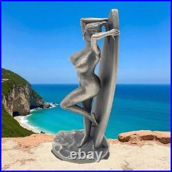 Mik C'Sexy Surfer Girl' 1 oz. 999 Fine Silver Hand Poured Statue + COA Rare Mik C'Sexy Surfer Girl' 1 oz. 999 Fine Silver Hand Poured Statue + COA Rare