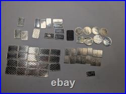 Mixed Lot 54 Grams. 999 Fine Silver Bars & Rounds Geiger, First Union Vintage