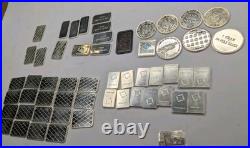 Mixed Lot 54 Grams. 999 Fine Silver Bars & Rounds Geiger, First Union Vintage