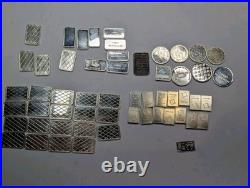 Mixed Lot 54 Grams. 999 Fine Silver Bars & Rounds Geiger, First Union Vintage