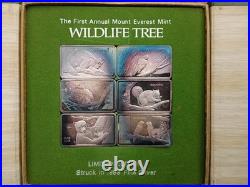 Mt. Everest, Wildlife Tree, 6 Troy ozs. 999 Fine Silver