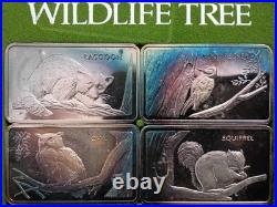 Mt. Everest, Wildlife Tree, 6 Troy ozs. 999 Fine Silver