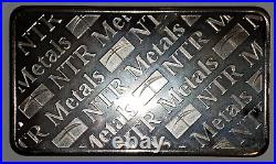 NTR Metals Assayers & Refiners 10 oz Fine Silver Bar. 999