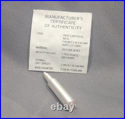NWTM 1 oz. 999 Fine Silver Bullion 5.56 x 45mm. 223 Collectible