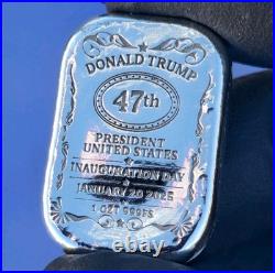 New Trump Inauguration 1 Troy Ounce. 999 Fine Silver