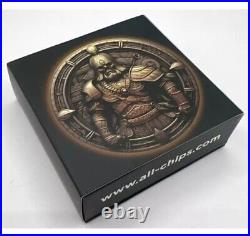 Norse Warrior (2 OZ) FINE SILVER. 100 Minted