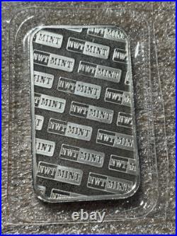 Northwest Territorial Mint- 1 Troy Oz. 999 Fine Silver Bar- In Plastic- Lot 3