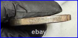 OREGON COAST/COVERED WAGON, 2oz. 999 FINE SILVER ART ROUND, NICE