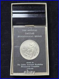 Official 999 Fine Silver Bullion Round Dallas Texas Bicentennial Medal 1976