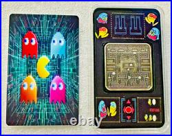PACMAN NIGHTMARE METALS 1 oz Fine Silver. 999 PACMAN Art Bar 18/250