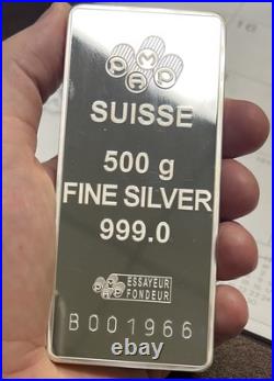 PAMP SUISSE Lady Fortuna Fine Silver Minted Bar 500g 1/2 Kilogram NO OGP COA PAMP SUISSE Lady Fortuna Fine Silver Minted Bar 500g 1/2 Kilogram NO OGP COA