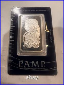 PAMP Suisse 1 oz Fine Silver 999.0 Lady Fortuna Serialized Bullion Bar