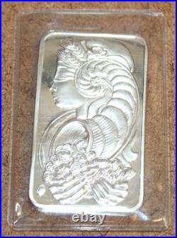 PAMP Suisse. 999 Fine Silver Chiasso Lady Fortuna 1 oz Bar Sealed 056WEI2