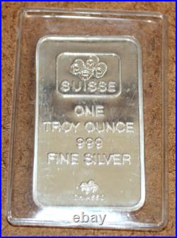 PAMP Suisse. 999 Fine Silver Chiasso Lady Fortuna 1 oz Bar Sealed 056WEI2