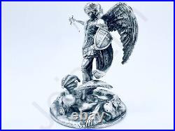 PRESALE 3 oz Hand Poured Silver Bar. 999 Fine Archangel Michael Bullion Statue